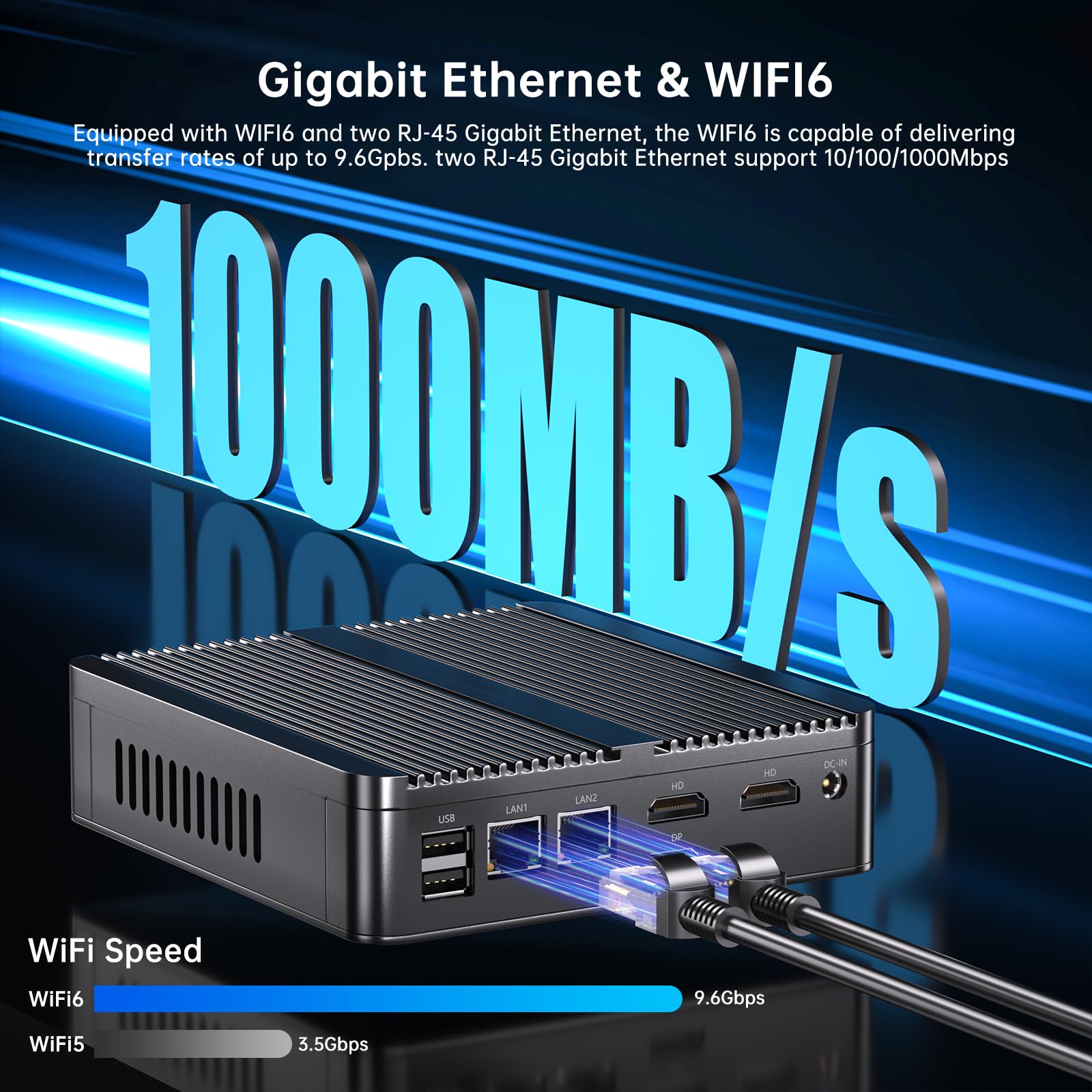 Thdeukoty Industrial Mini PC N100, Preinstalled Windows 11 Pro